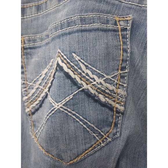 Ariat Jeans Woman Size 31XL R.E.A.L. Mid Rise Stretch Whipstitch Boot Cut Jean - Picture 9 of 13